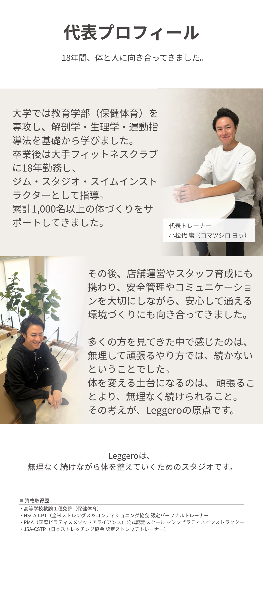 代表プロフィール